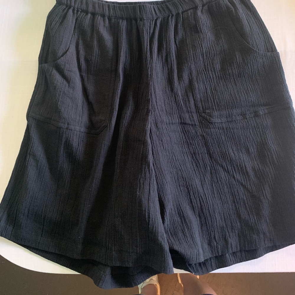 NorthStyle Womens Gauze Shorts Black Size Medium
